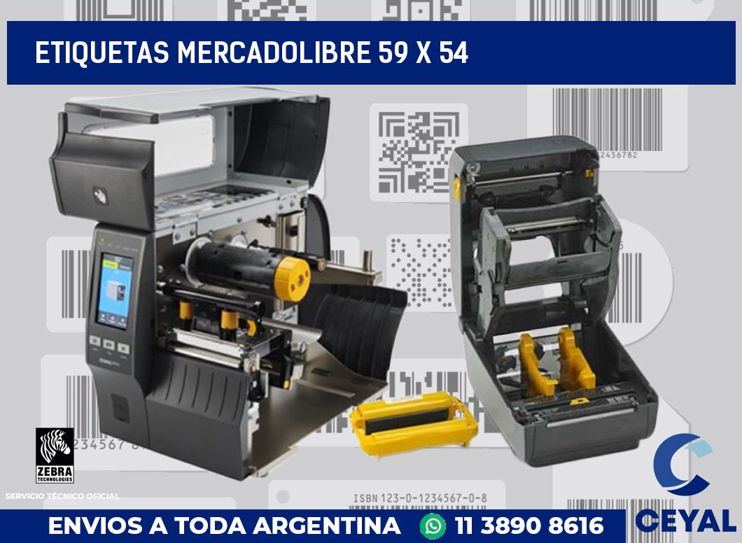 etiquetas mercadolibre 59 x 54
