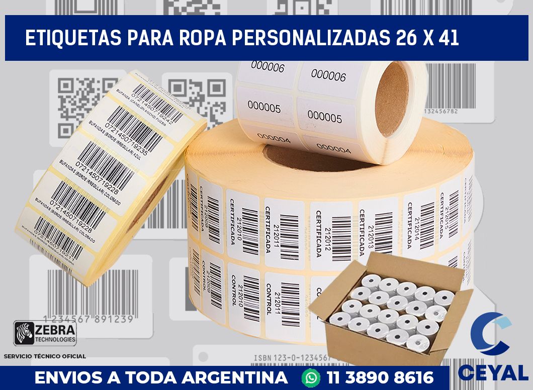 etiquetas para ropa personalizadas 26 x 41