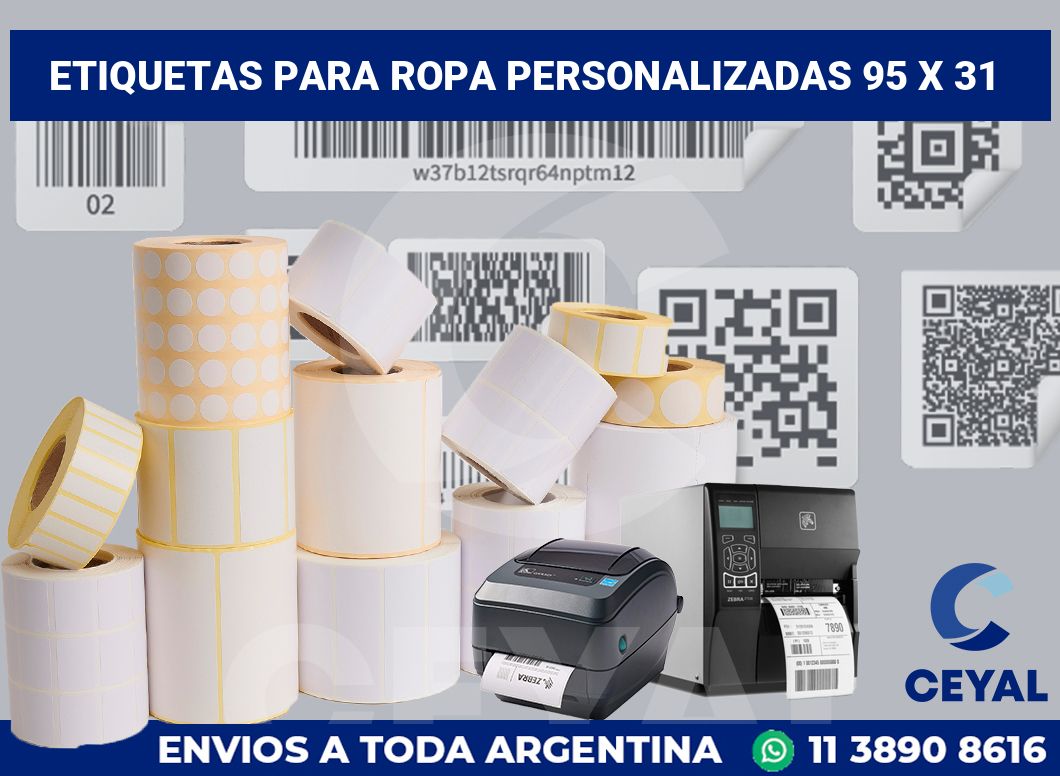 etiquetas para ropa personalizadas 95 x 31