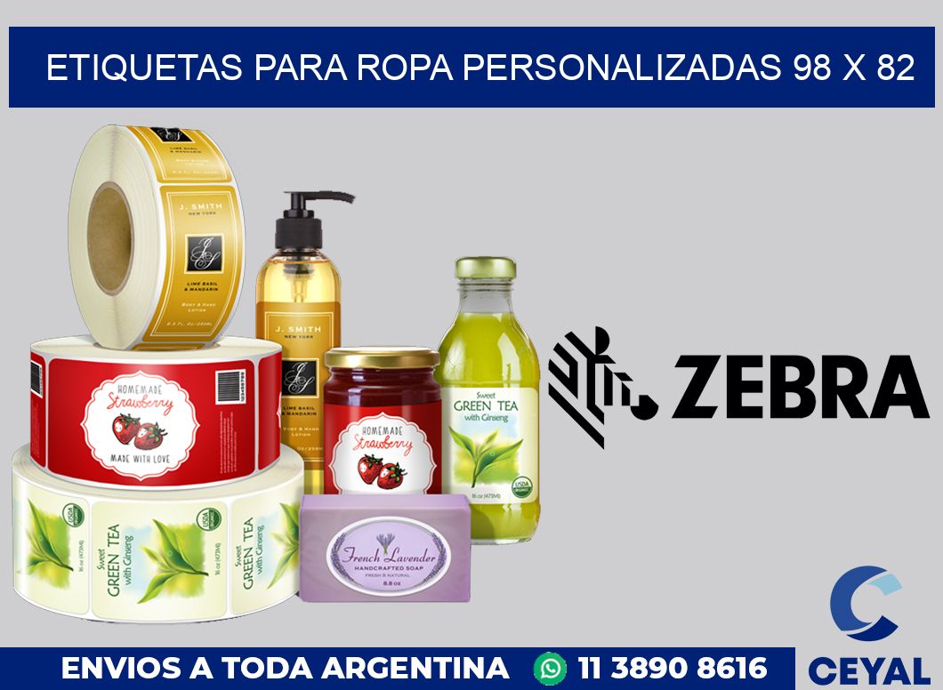 etiquetas para ropa personalizadas 98 x 82