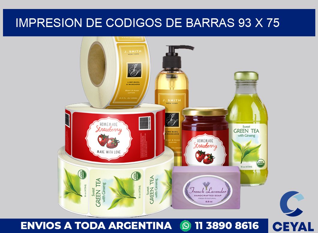 impresion de codigos de barras 93 x 75