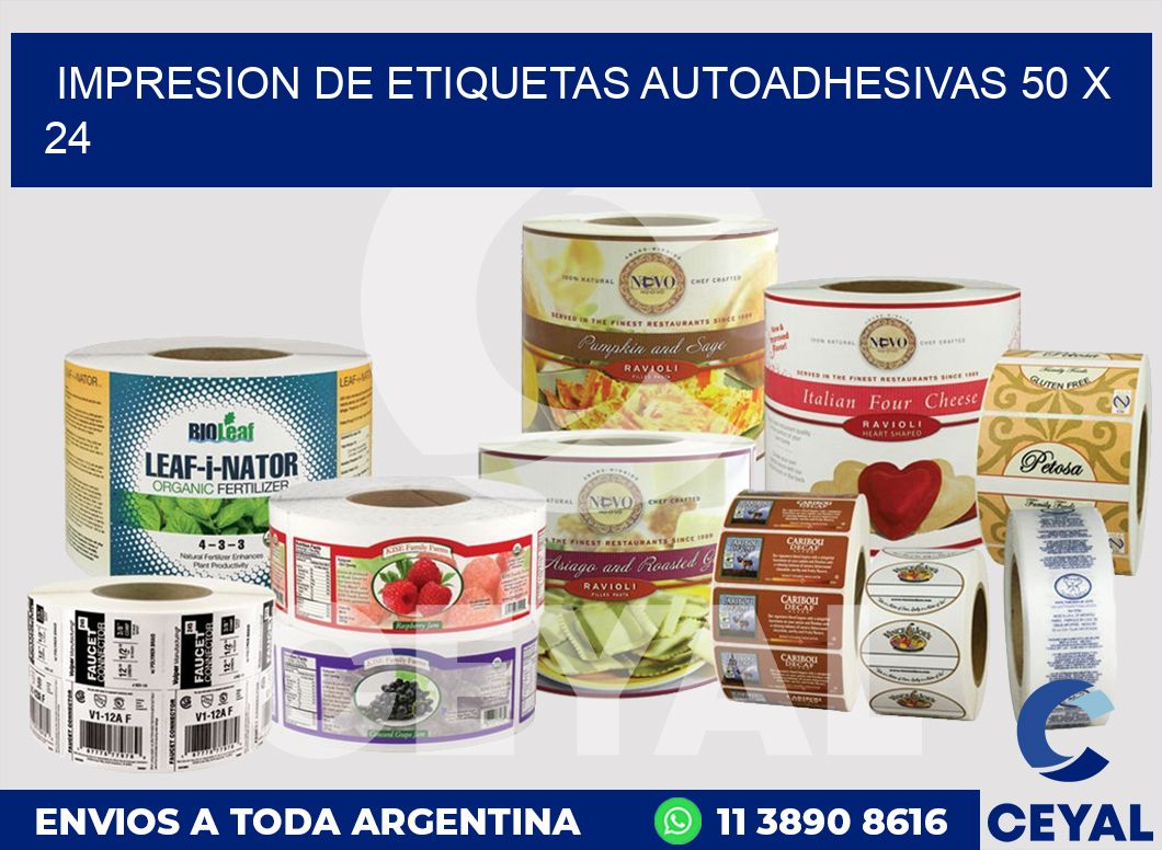 impresion de etiquetas autoadhesivas 50 x 24