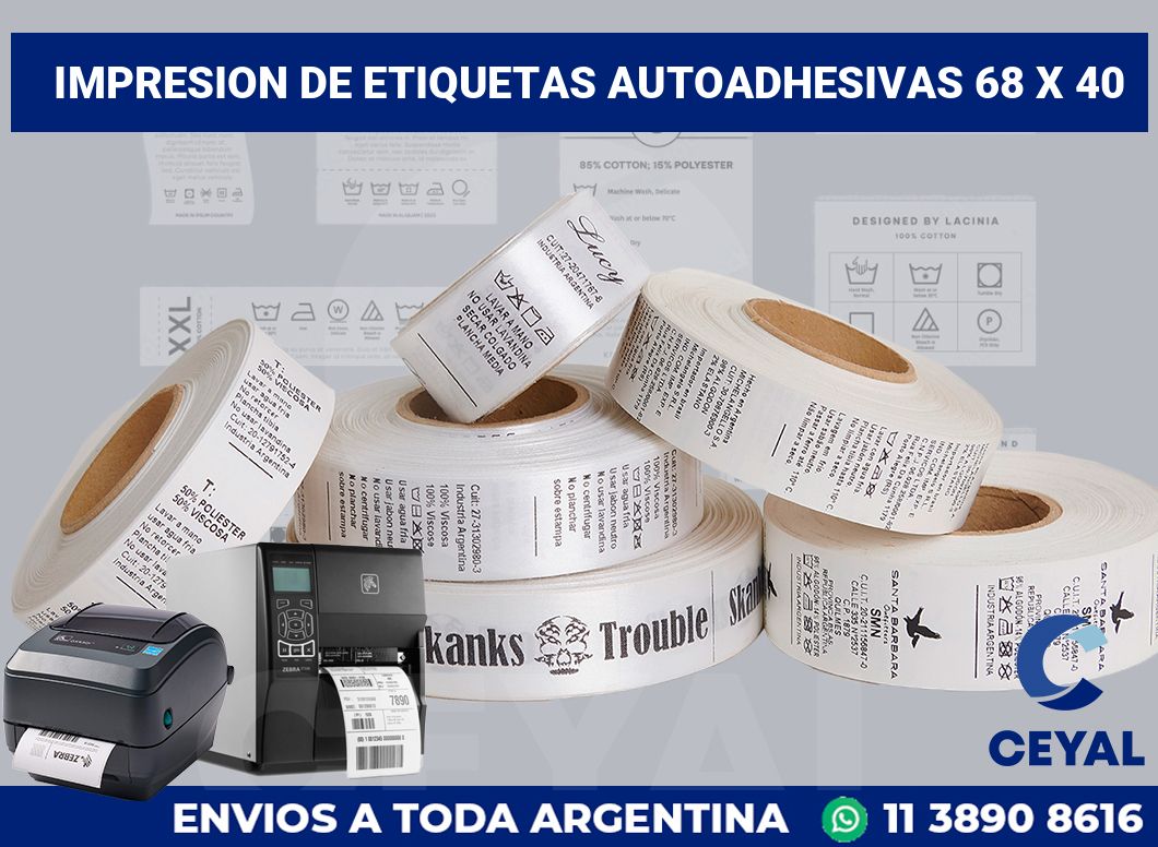 impresion de etiquetas autoadhesivas 68 x 40