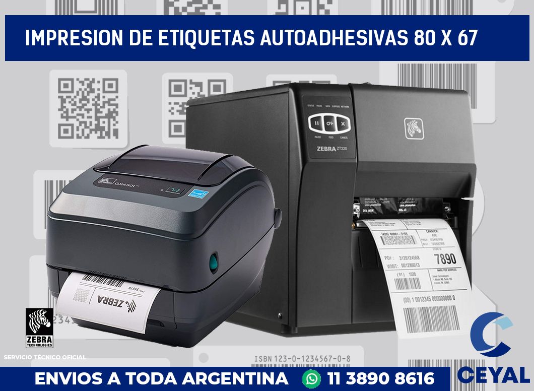 impresion de etiquetas autoadhesivas 80 x 67