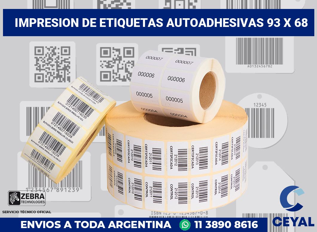 impresion de etiquetas autoadhesivas 93 x 68
