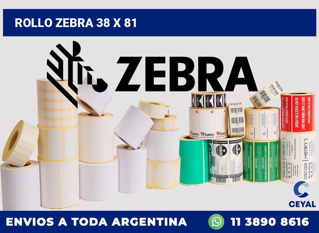 rollo zebra 38 x 81