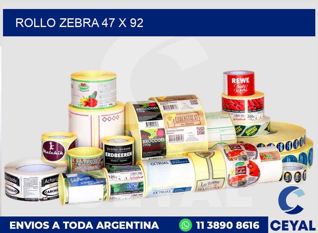 rollo zebra 47 x 92