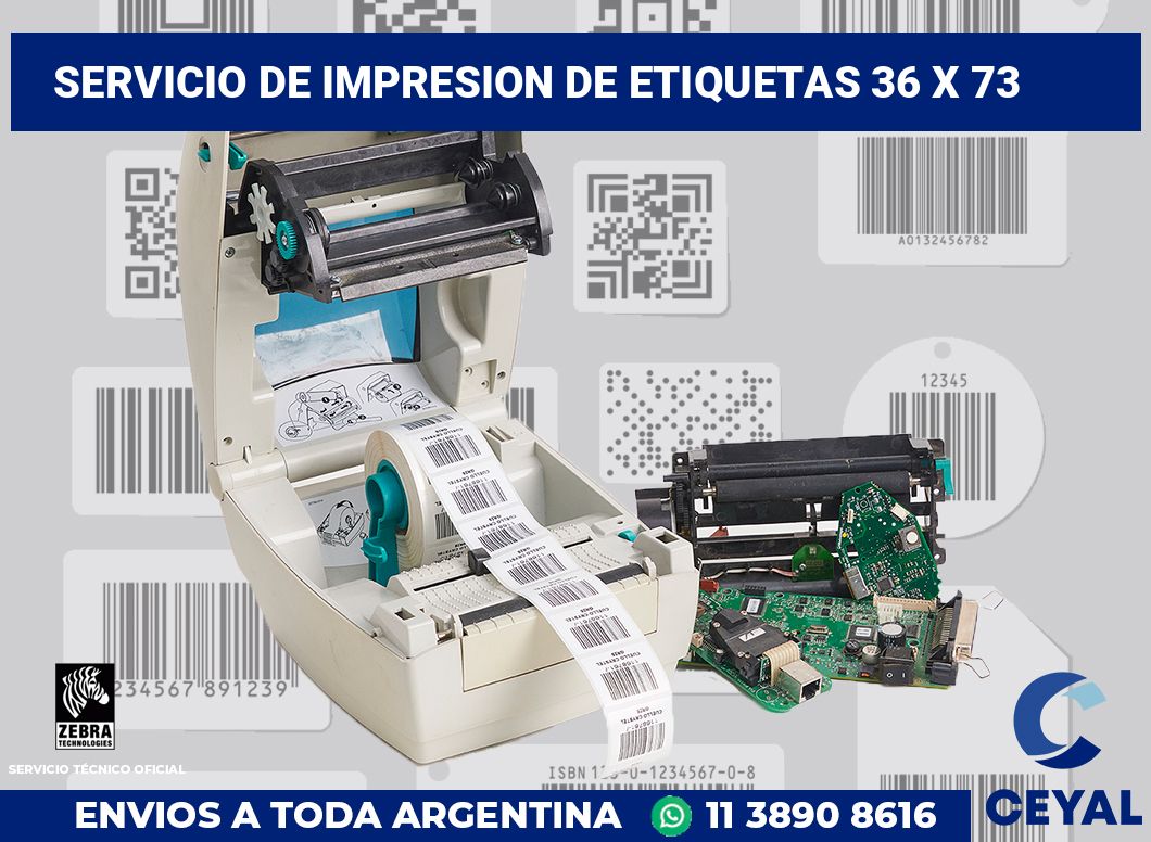 servicio de impresion de etiquetas 36 x 73