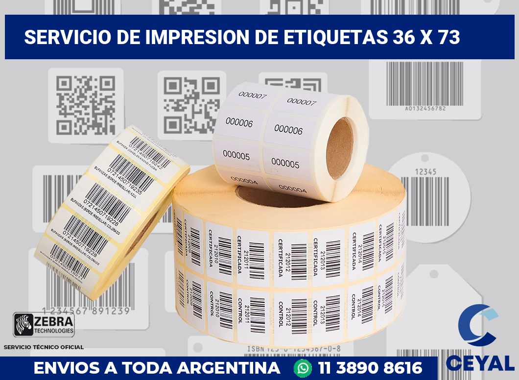 servicio de impresion de etiquetas 36 x 73