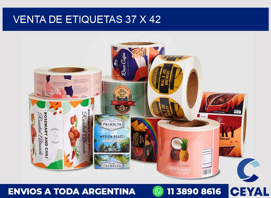 venta de etiquetas 37 x 42
