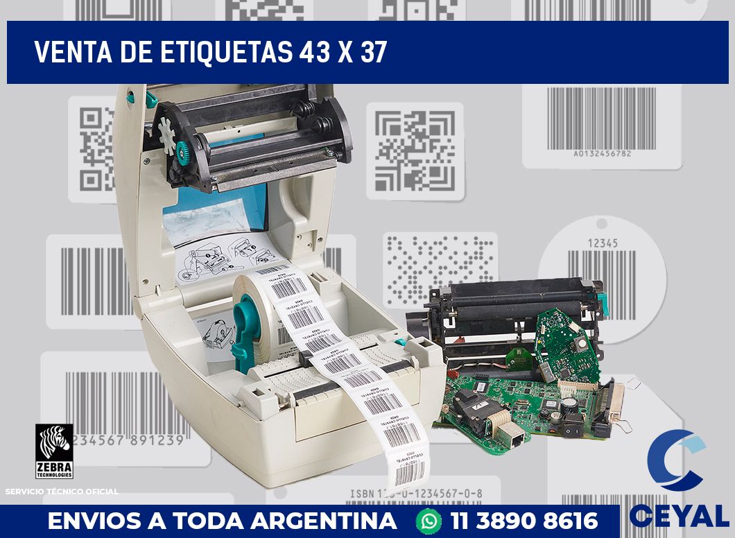 venta de etiquetas 43 x 37