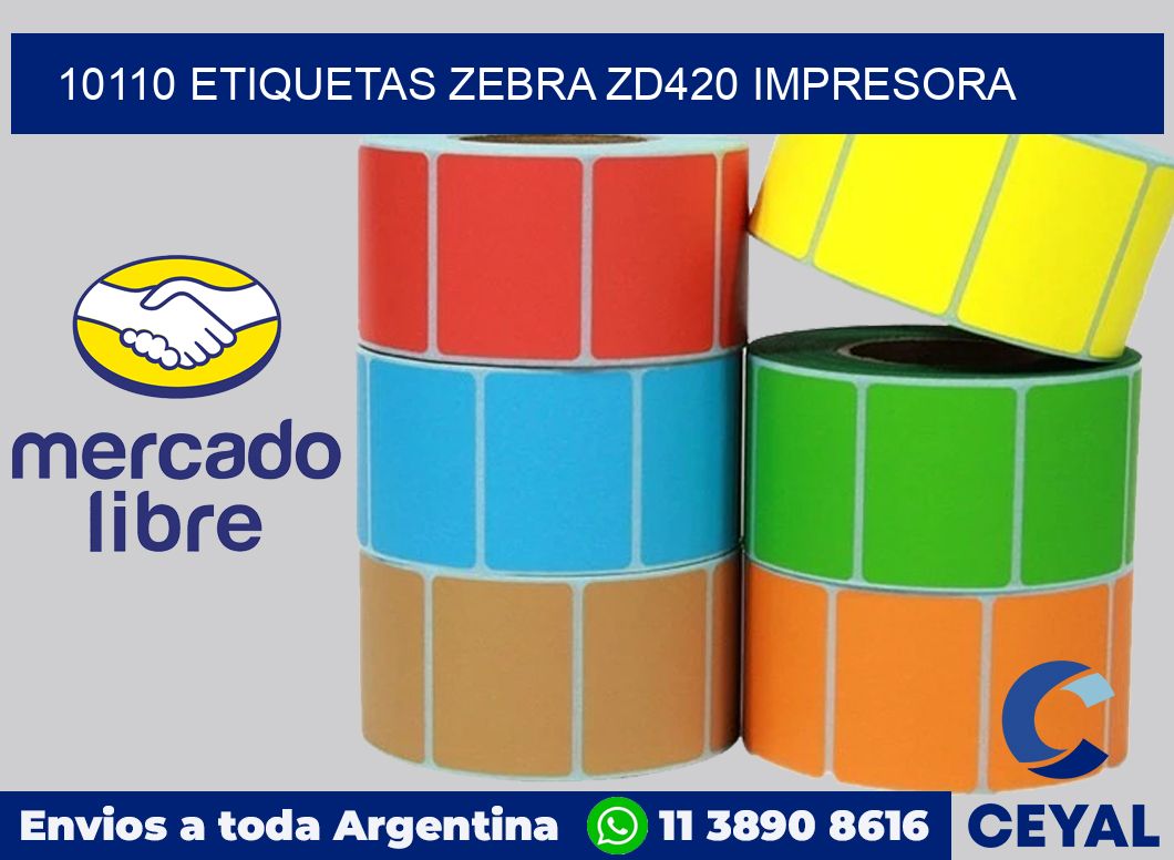 10110 etiquetas Zebra zd420 impresora