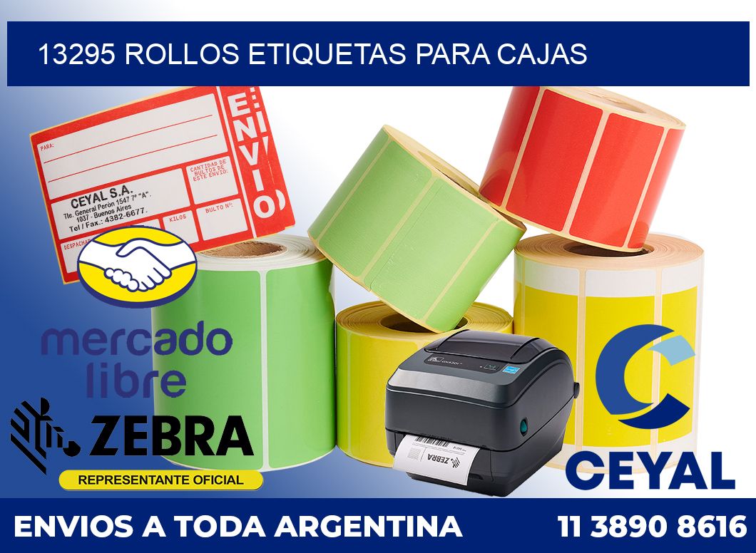 13295 Rollos etiquetas para cajas