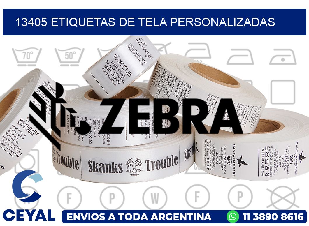 13405 Etiquetas de tela personalizadas