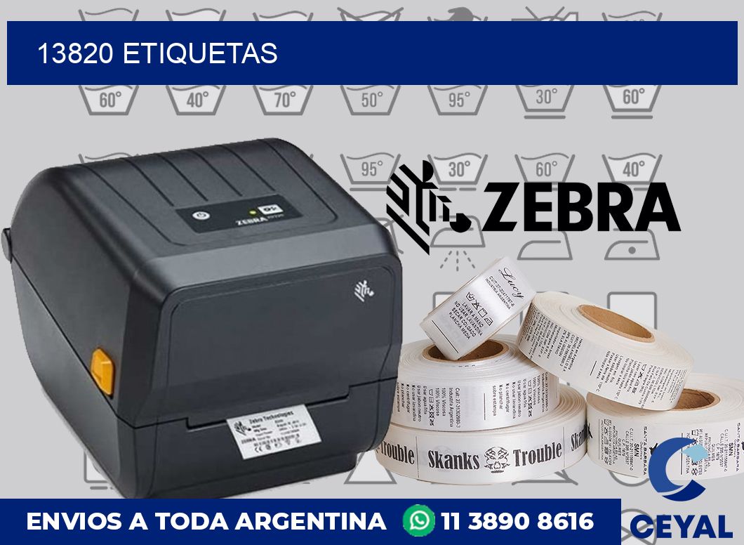 13820 etiquetas