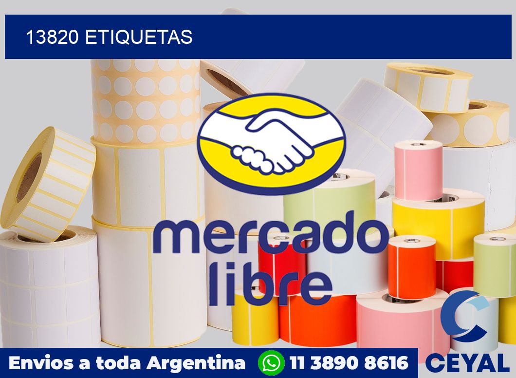 13820 etiquetas