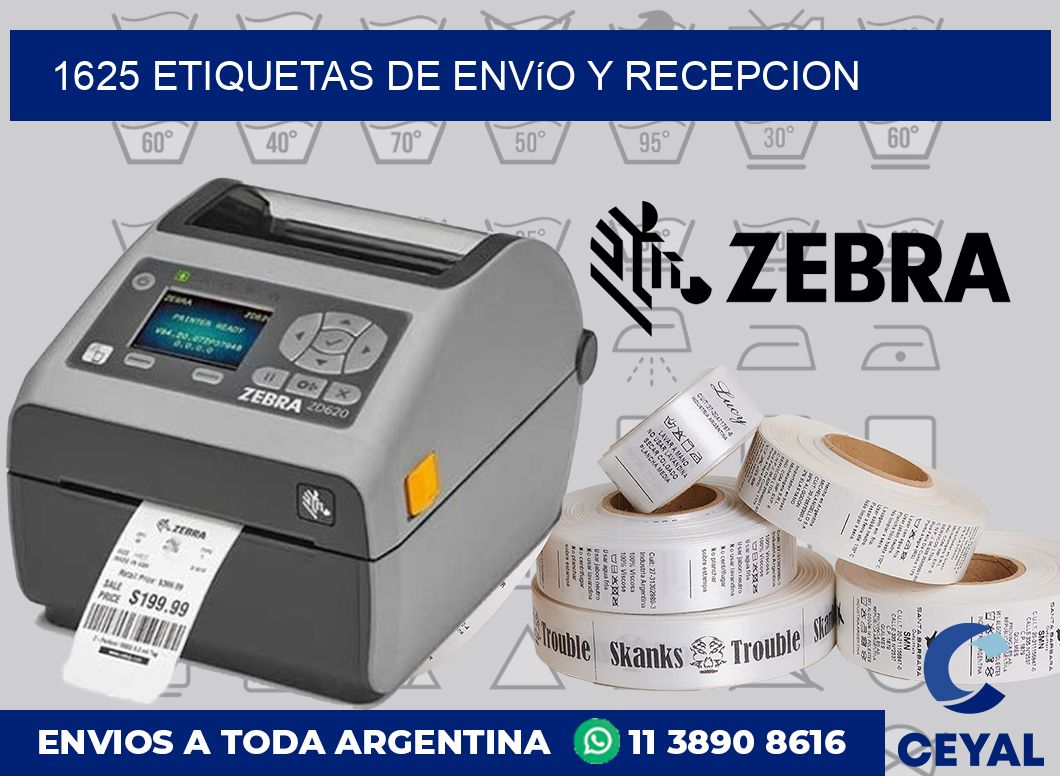 1625 Etiquetas de envío y recepcion