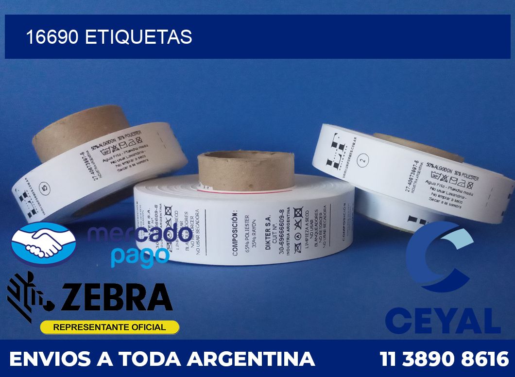 16690 etiquetas