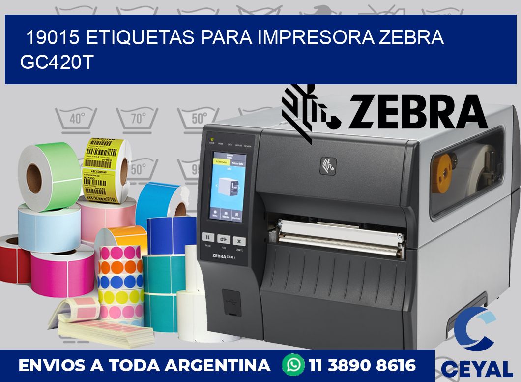 19015 etiquetas para impresora zebra GC420T