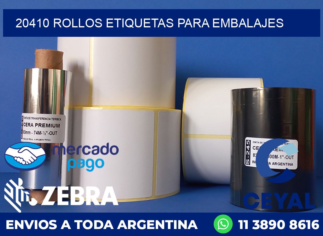 20410 rollos etiquetas para embalajes