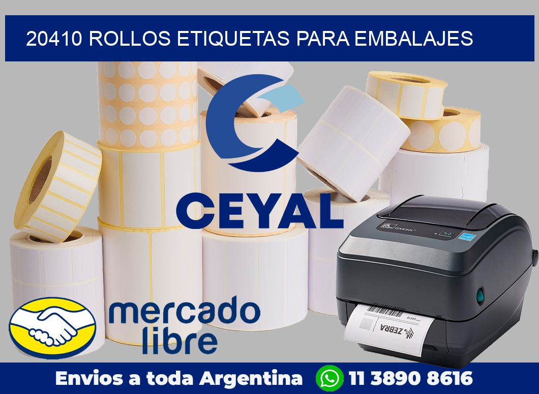 20410 rollos etiquetas para embalajes