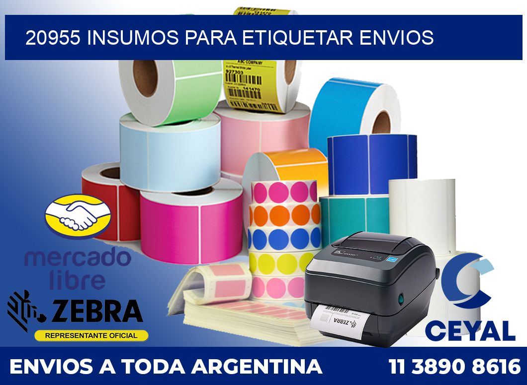 20955 Insumos para etiquetar envios