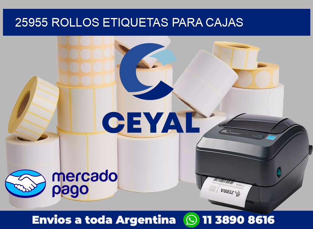 25955 Rollos etiquetas para cajas