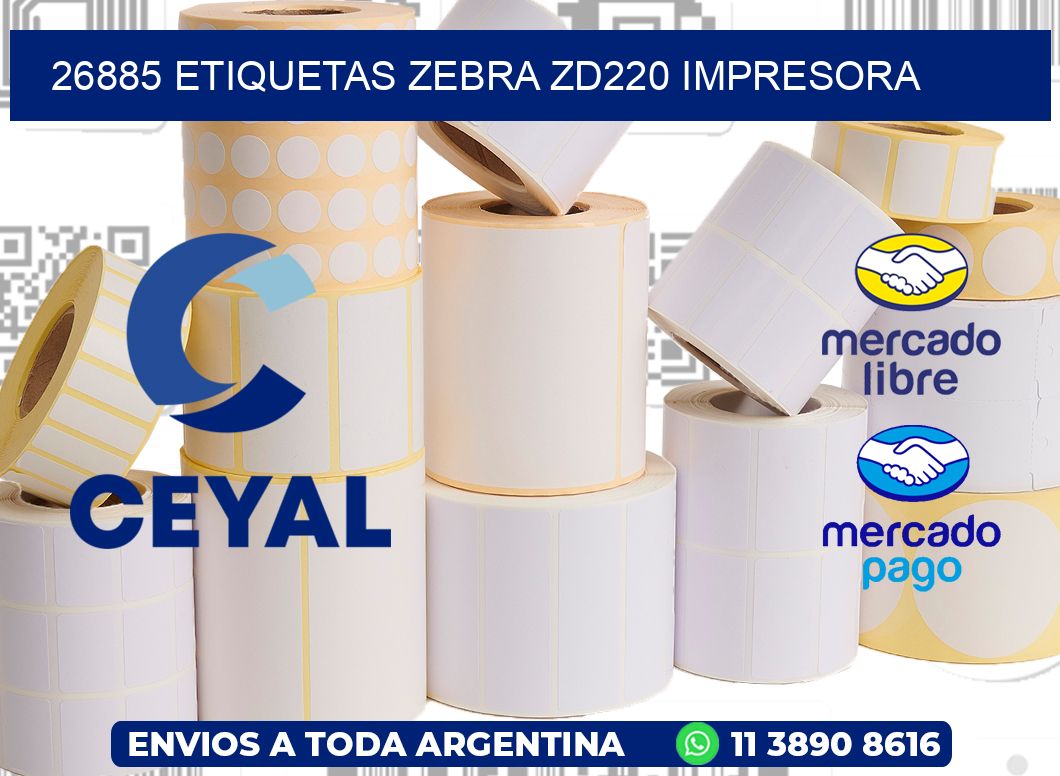 26885 etiquetas Zebra zd220 impresora