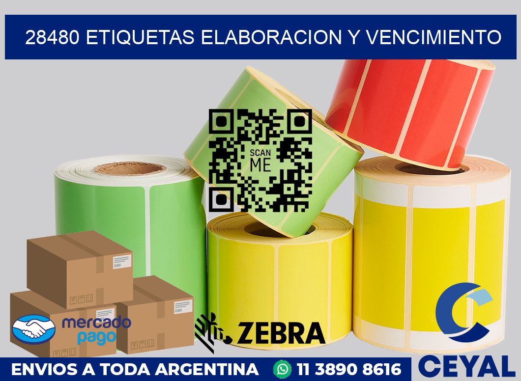 28480 Etiquetas elaboracion y vencimiento