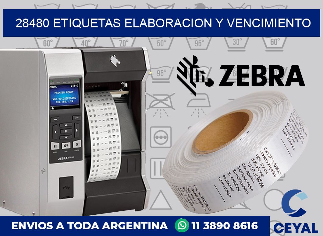 28480 Etiquetas elaboracion y vencimiento