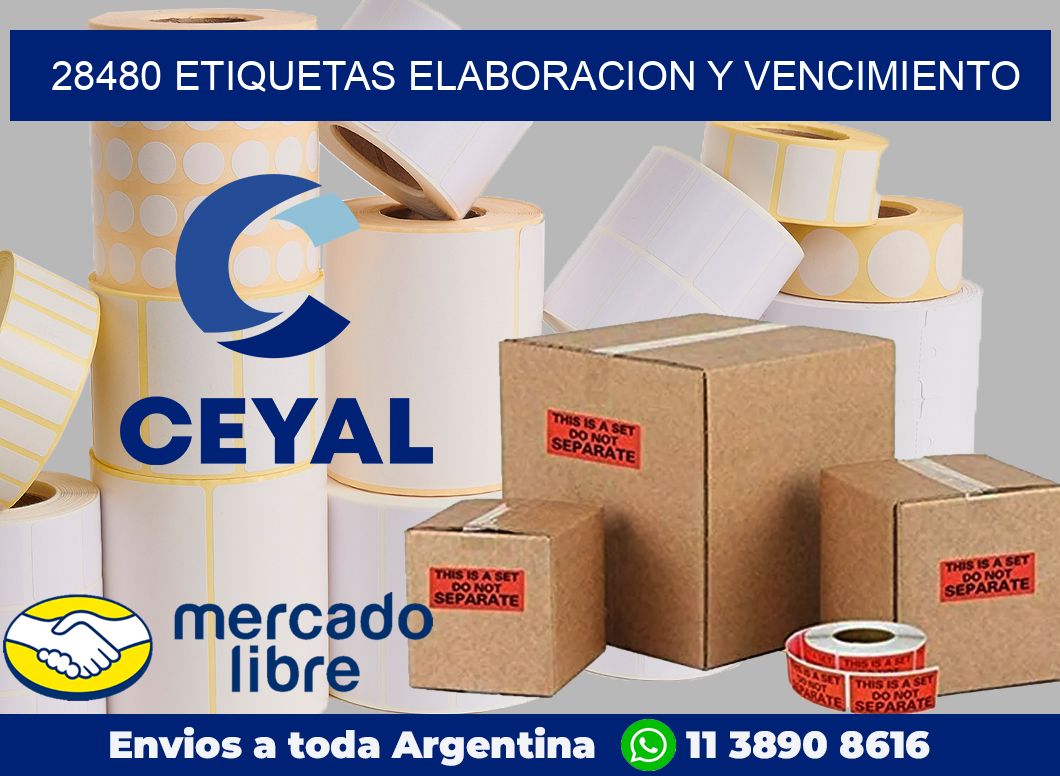 28480 Etiquetas elaboracion y vencimiento
