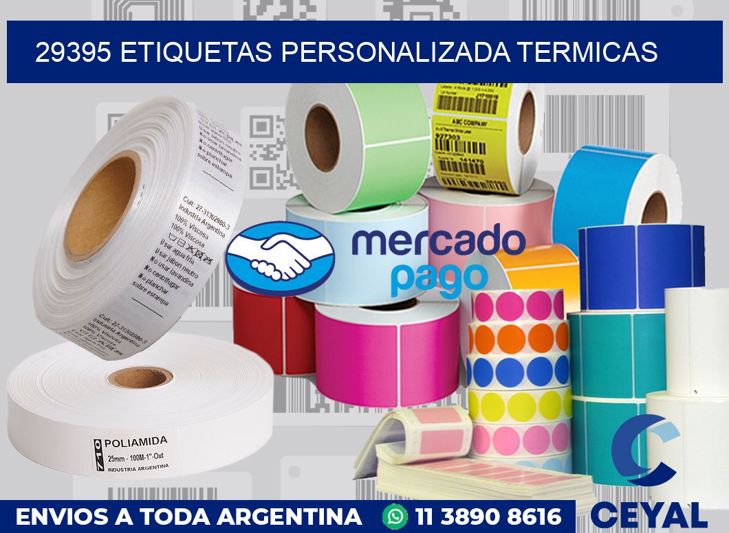 29395 etiquetas personalizada termicas