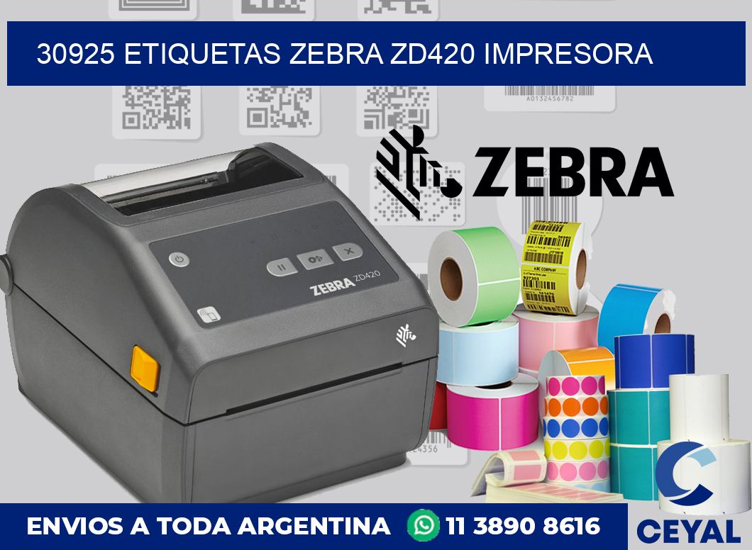30925 etiquetas Zebra zd420 impresora