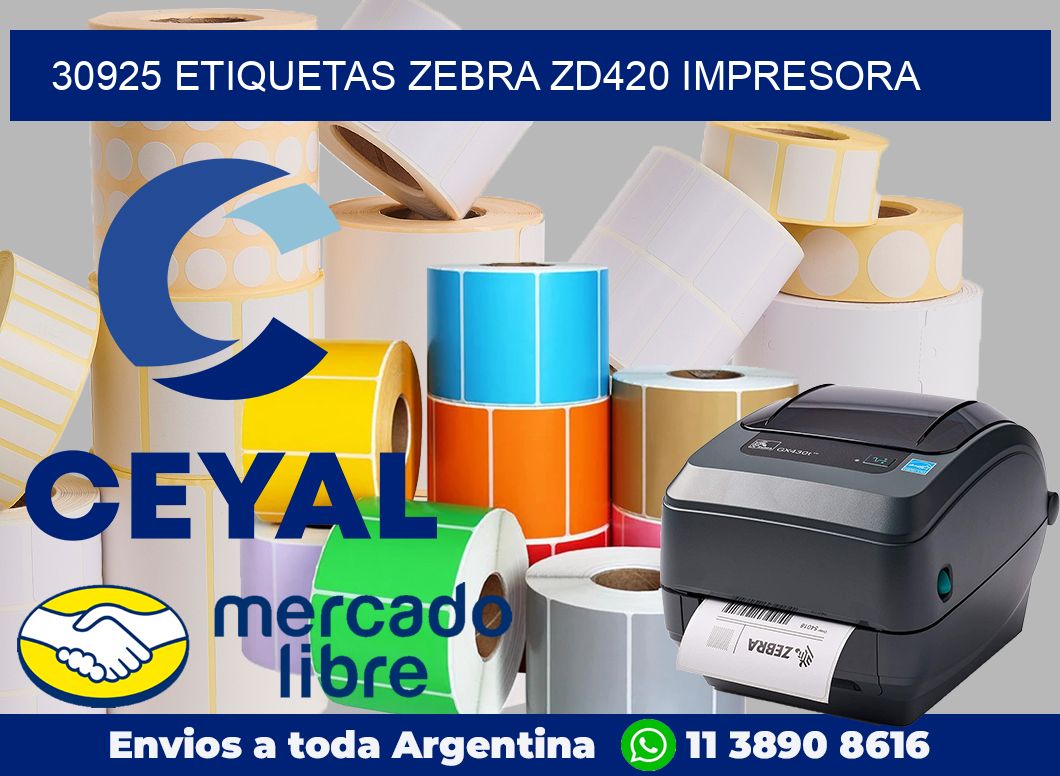 30925 etiquetas Zebra zd420 impresora
