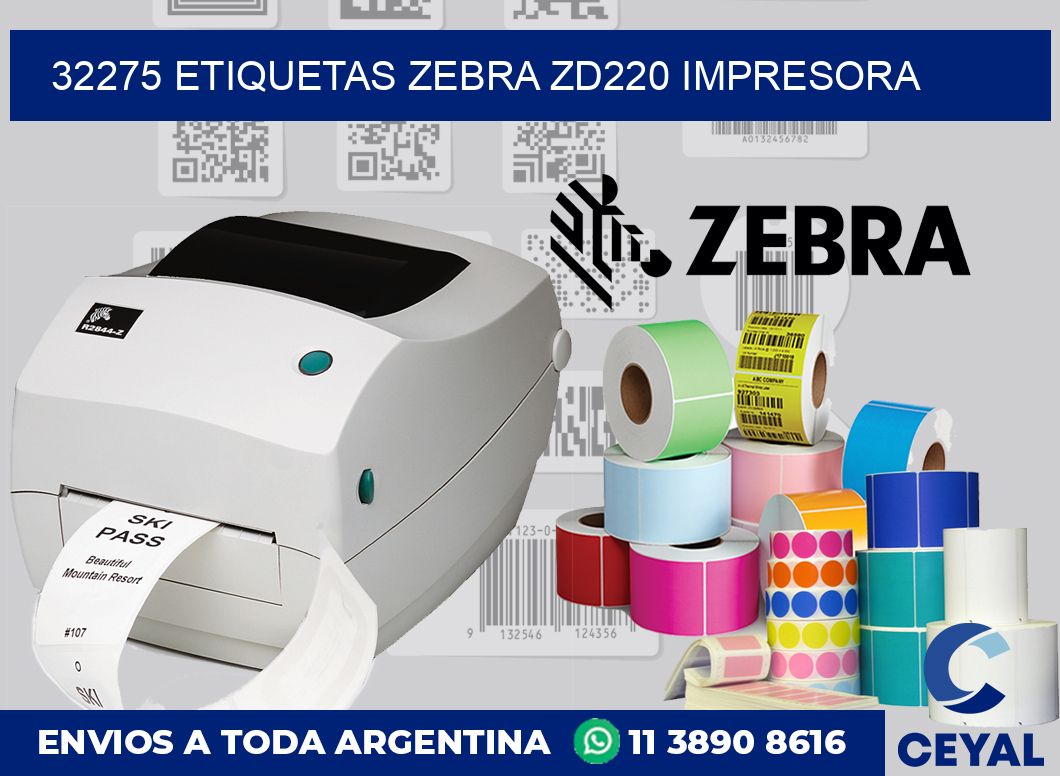 32275 etiquetas Zebra zd220 impresora