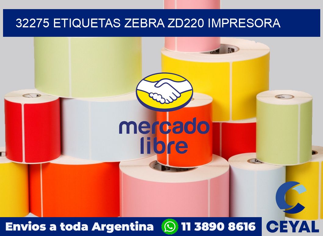 32275 etiquetas Zebra zd220 impresora