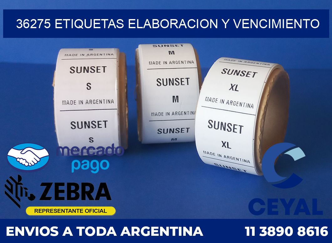 36275 Etiquetas elaboracion y vencimiento