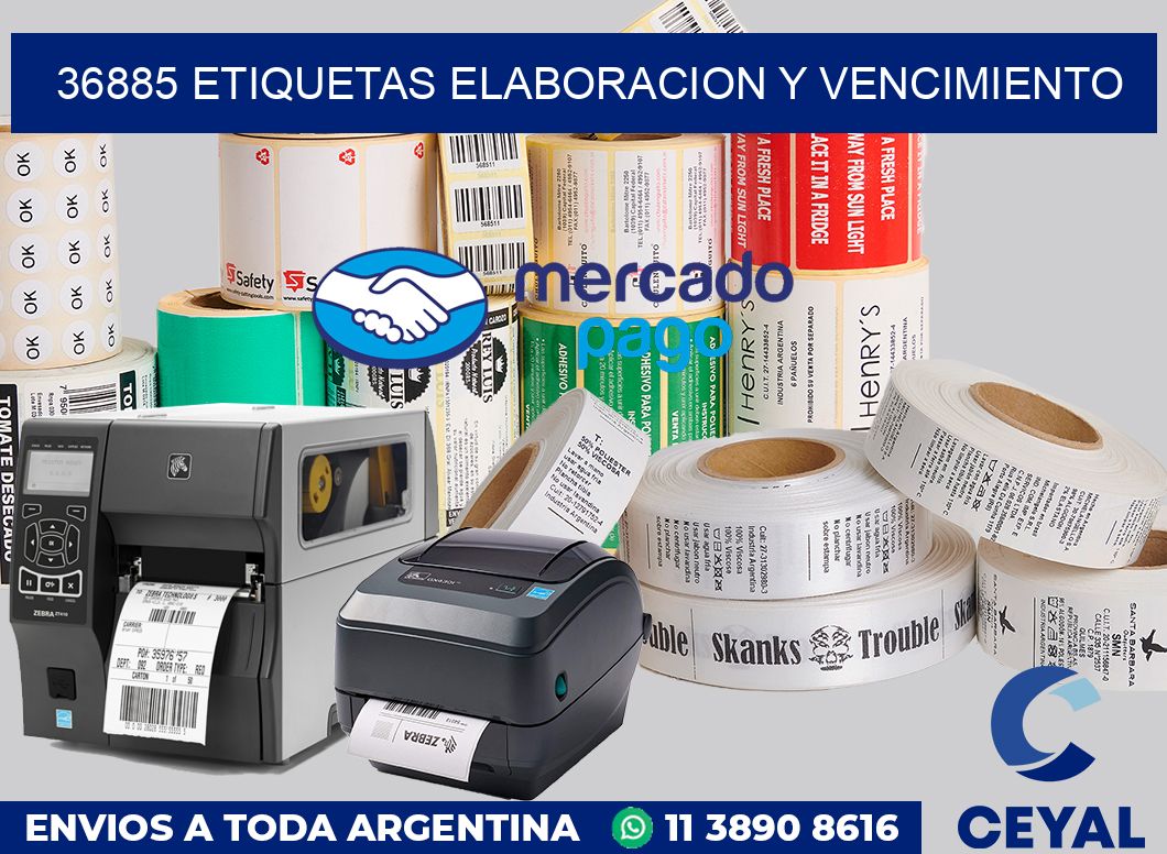 36885 Etiquetas elaboracion y vencimiento