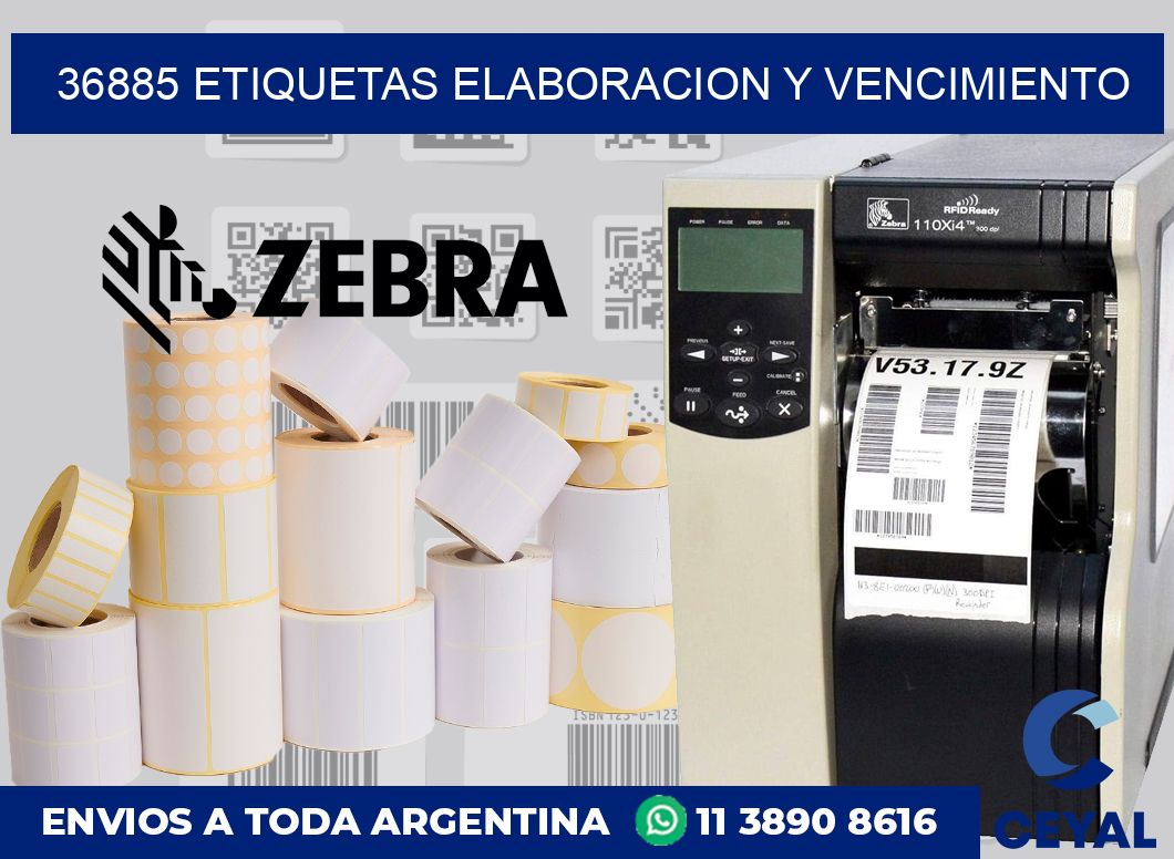 36885 Etiquetas elaboracion y vencimiento