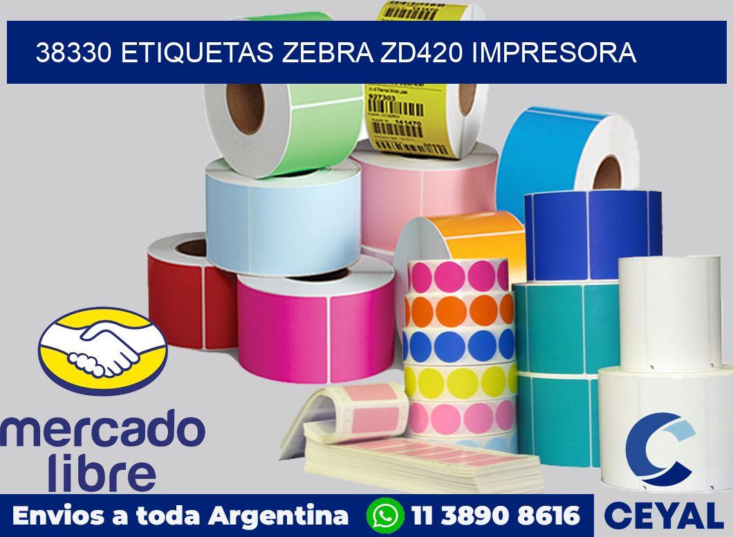 38330 etiquetas Zebra zd420 impresora