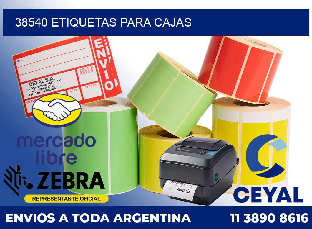 38540 etiquetas para cajas