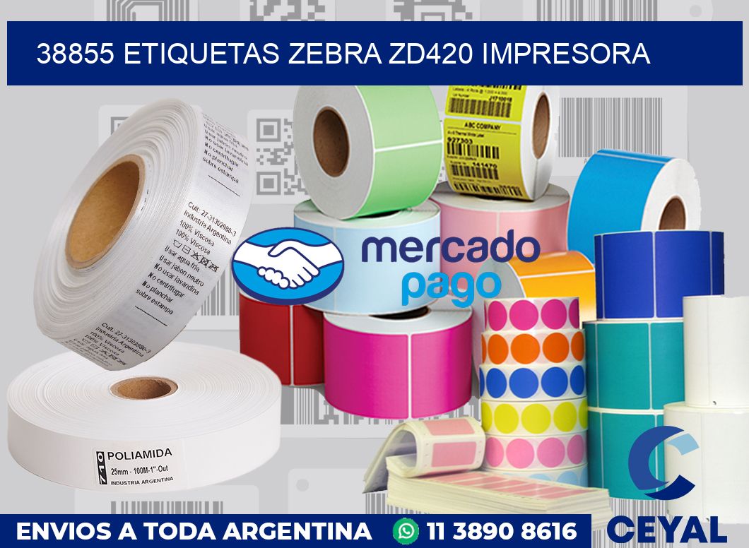 38855 etiquetas Zebra zd420 impresora