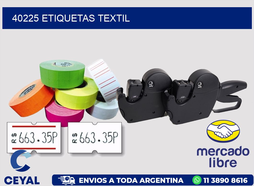 40225 etiquetas textil