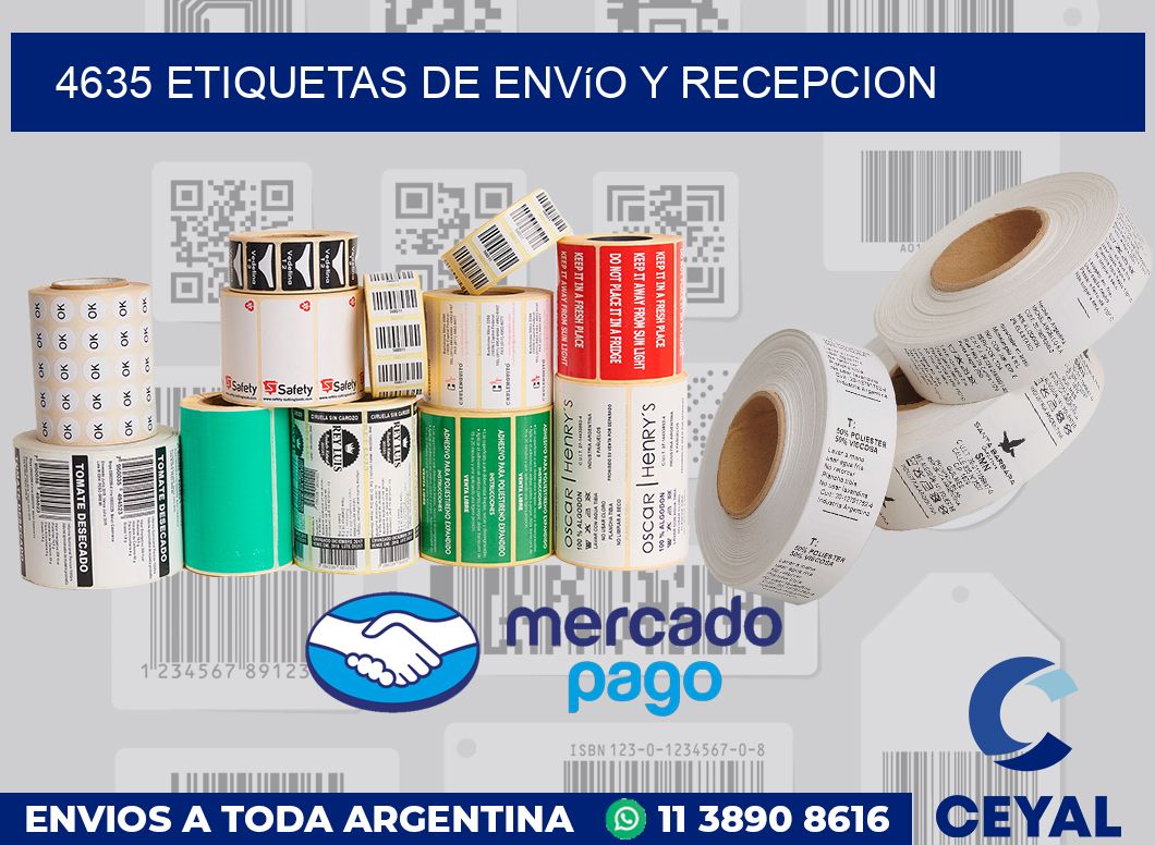 4635 Etiquetas de envío y recepcion