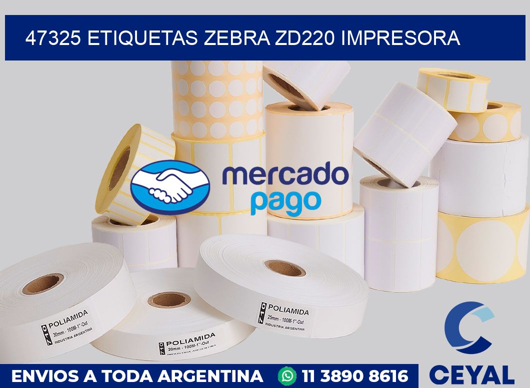 47325 etiquetas Zebra zd220 impresora