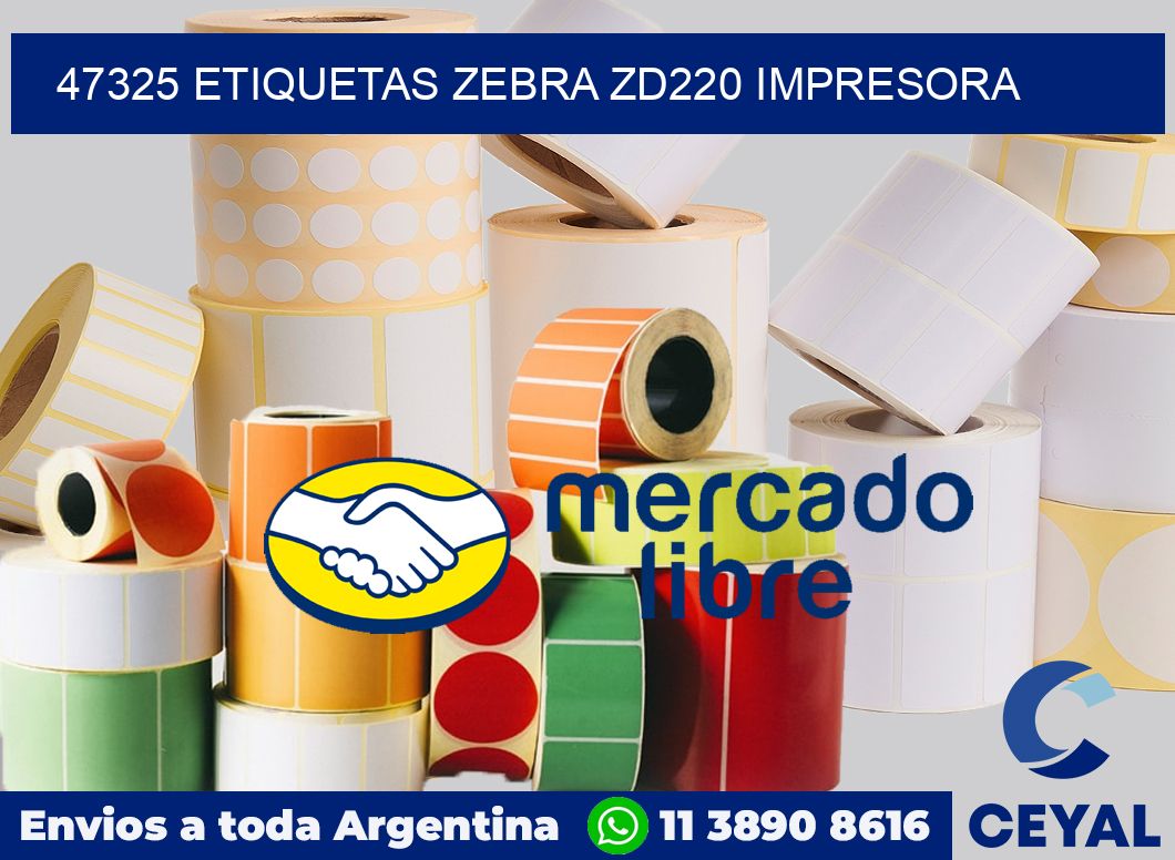47325 etiquetas Zebra zd220 impresora