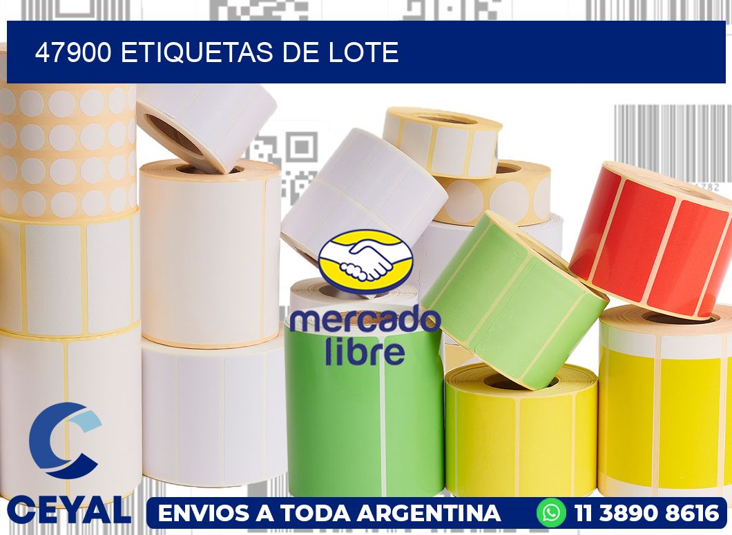 47900 Etiquetas de lote