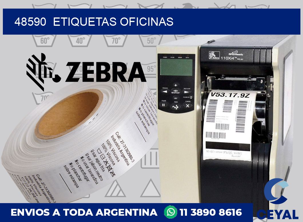48590  Etiquetas oficinas