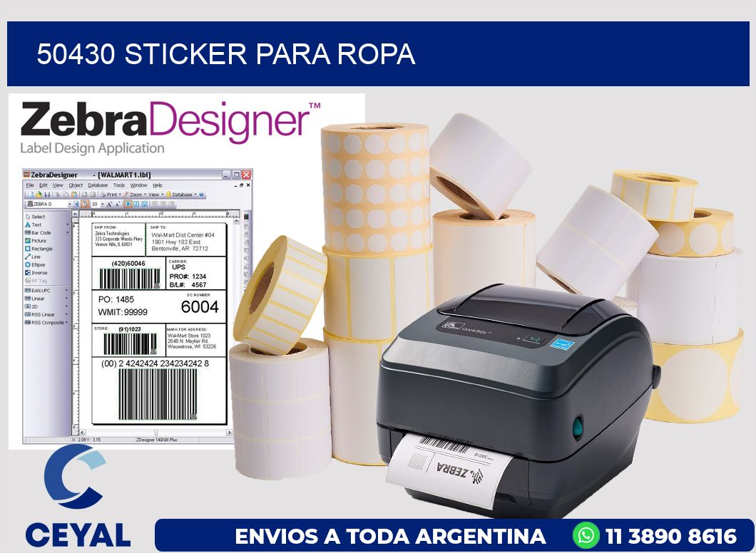 50430 Sticker para ropa