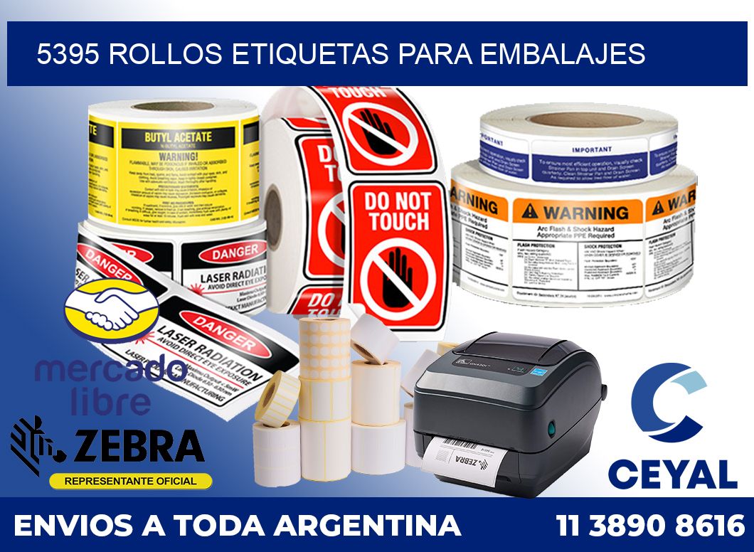 5395 Rollos etiquetas para embalajes